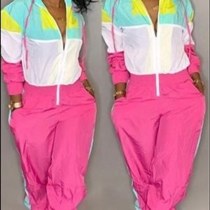 80’s apres ski - Patchwork Windsuit